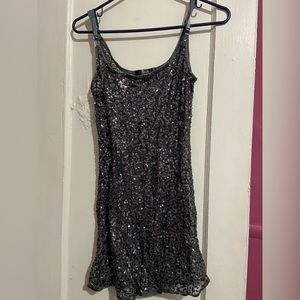 Mandee’s Gray Sequined Tank Top